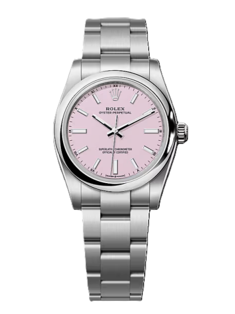 Oyster Perpetual 34 124200 Candy Pink
