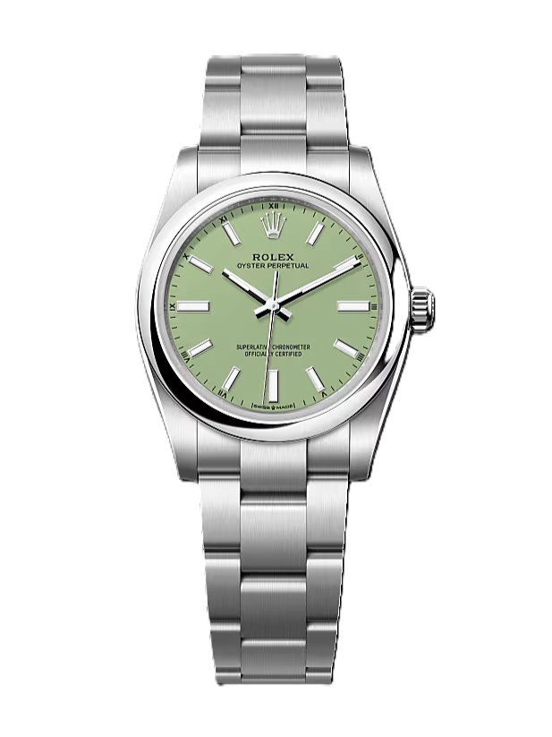 Oyster Perpetual 34 124200 Pistachio Dial