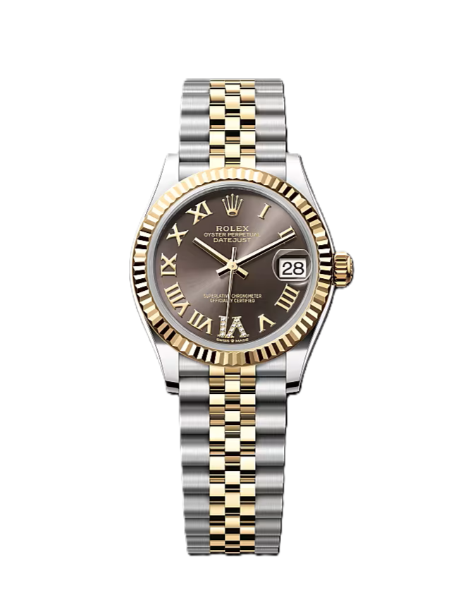 Datejust 31 278273 dark grey, diamond-set dial