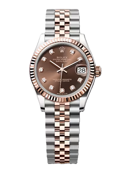 DATEJUST 31 278271 CHOCOLATE, DIAMOND-SET DIAL