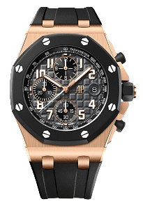 26238OK.OO.A002CA.01 Royal Oak Chronograph Anthracite grey dial with ''Mega Tapisserie''